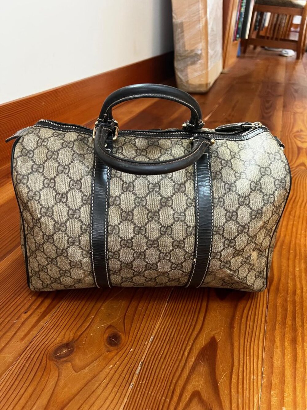 Gucci Boston Bag coated canvas Medium - Picture 9 of 11